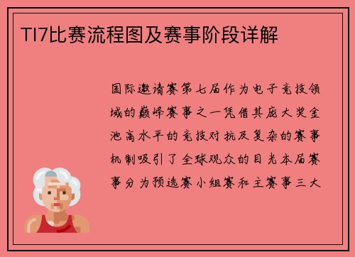 TI7比赛流程图及赛事阶段详解
